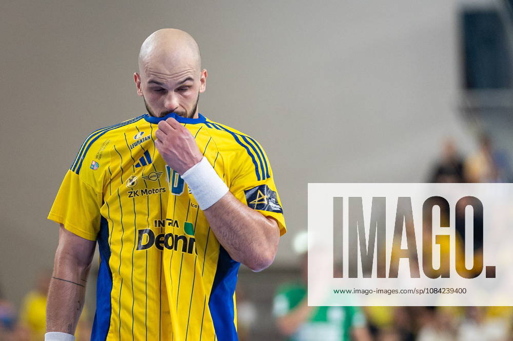 Artsem Karalek during the EHF Champions League Group F match between Industria Kielce nad SC Magdeburg at Hala Legionow on October 2, 2026 in Kielce, Poland --- Pilka reczna. EHF Liga Mistrzow. Industria Kielce - SC Magdeburg. (Photo by Igor Jakubowski Arena Akcji) NEWSPIX.PL --- newspix.pl