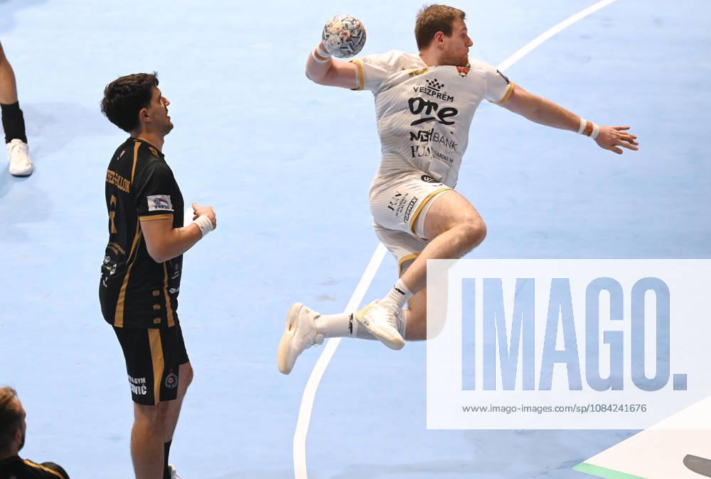 PARTIZAN vs VESZPREM DRAGAN PECHMALBEC, handball player of Veszprem, during the EHF Champions League against Partizan Belgrade, at Aleksandar Nikolic Hall. Belgrade, 07.10.2026. photo: Nebojsa Parausic MN Press HANDBALL, EHF CHAMPIONS LEAGUE, VESZPREM, PARTIZAN Belgrade Aleksandar Nikolic Hall Serbia
