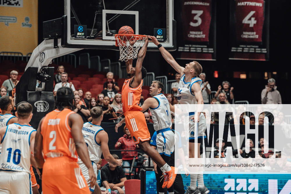 Game Day 2 of the Basketball Eurocup: Niners Chemnitz vs. Klaipedos Neptunas, October 7, 2026, starting at 7:00 p.m., Chemnitz, Chemnitz Arena. Pictured: 20 Urald King. Matchday 2 of the Basketball Eurocup: Niners Chemnitz vs. Klaipedos Neptunas. Chemnitz, Saxony, Germany