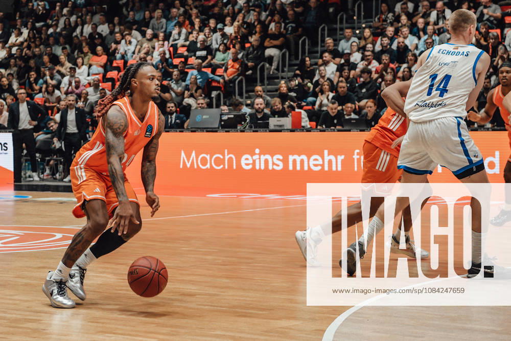 Game Day 2 of the Basketball Eurocup: Niners Chemnitz vs. Klaipedos Neptunas, October 7, 2026, starting at 7:00 p.m., Chemnitz, Chemnitz Arena. Pictured: No. 24 Cobe Williams. Eurocup Basketball Matchday 2: Niners Chemnitz vs. Klaipedos Neptunas. Chemnitz, Saxony, Germany