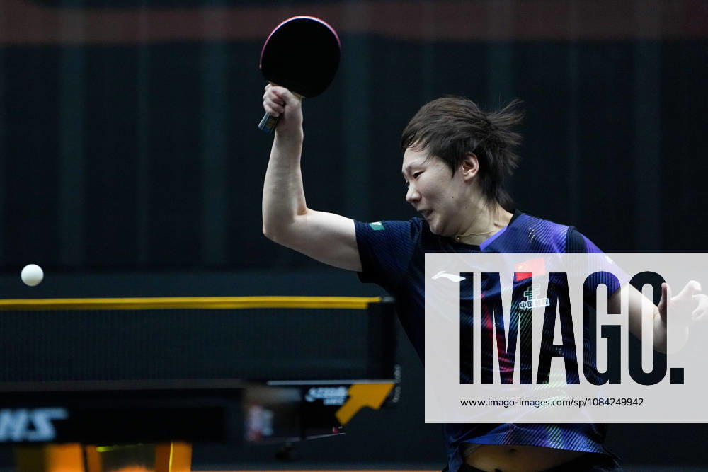 (261008) -- BEIJING, Oct. 8, 2026 -- Wang Manyu of China hits a return during the women s singles round of 16 match between Wang Manyu of China and Shi Xunyao of China at 2026 World Table tennis, Tischtennis (WTT) China Smash in Beijing, China, Oct. 8, 2026. ) (SP)CHINA-BEIJING-TABLE TENNIS-WTT-CHINA SMASH-WOMEN S SINGLES (CN) JuxHuanzong