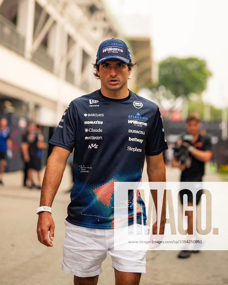 2026 Formula 1 Singapore - Media Day CARLOS SAINZ 55 (ESP) of Atlassian Williams F1 Team (Williams FW48)on Thursday Media Day during the Formula 1 Singapore Airlines Singapore Grand Prix 2026 at Marina Bay Street Circuit, Singapore, on October 8, 2026. Photo by Antoine LAPEYRE Reveries Agency via ABACAPRESS.COM Singapore Singapore