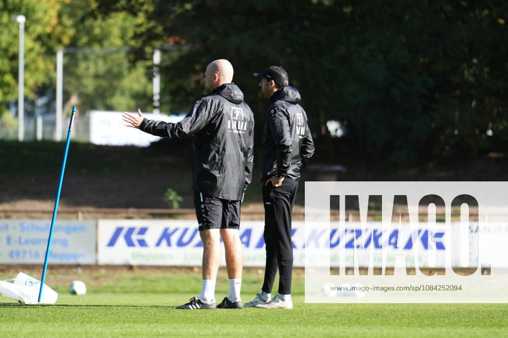 German Soccer, Training Session, 3rd Division, 2026–2027 Season, NVB Campus B, Hänsch Arena Field, SV Meppen, Thursday, October 8, 2026, morning training session with Lucas Beniermann, head coach of SV Meppen, and Steffen Puttkammer, assistant coach of SV Meppen