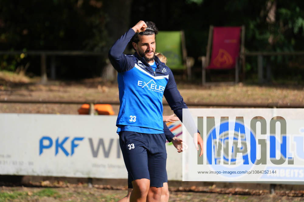 German Soccer, Training Session, 3rd Division, 2026–2027 Season, NVB Campus B, Hänsch Arena Field, SV Meppen, Thursday, October 8, 2026, Morning Training: Stefan Rankin of SV Meppen, No. 33, raises his fist