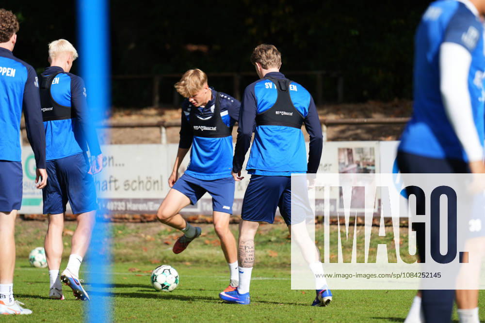 German Soccer, Training Session, 3rd Division, 2026–2027 Season, NVB Campus B, Hänsch Arena Field, SV Meppen, Thursday, October 8, 2026, morning training session with Mika Hermann (SV Meppen, age 22) and Tony Rölke (guest player, SV Meppen)