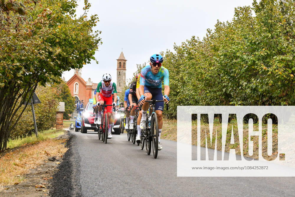 IPA89429652 - The leading group during Il Gran Piemonte 2026, a Road cycling, Rad, Radsport, Strasse race in Aqui Terme, Italy, on October 8, 2026