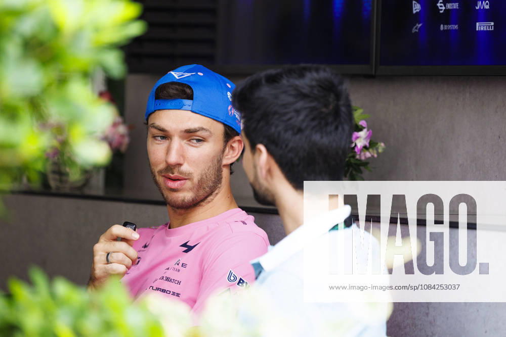 8th October 2026; Marina Bay, Singapore; Formula 1, Singapore Grand Prix, Arrival Day; Pierre Gasly (10) of France and BWT Alpine Formula One Team arriving at the Singapore Grand Prix StephenxBlackberry