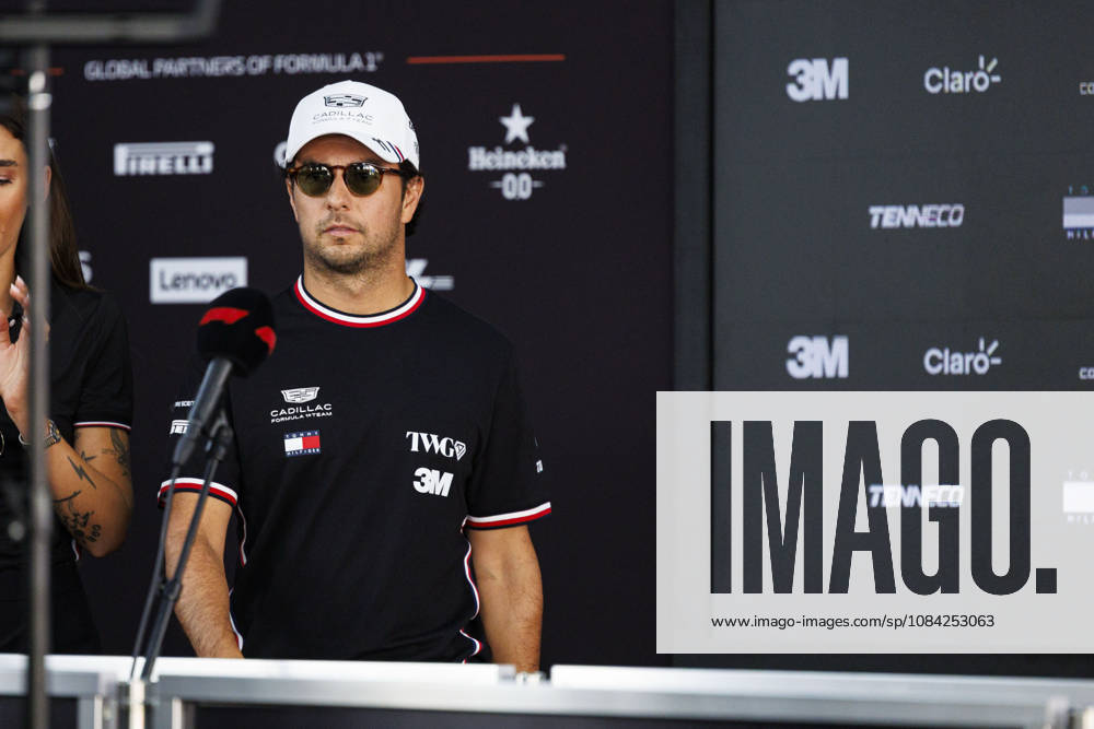 8th October 2026; Marina Bay, Singapore; Formula 1, Singapore Grand Prix, Arrival Day; Sergio Perez (11) of Mexico and Cadillac Formula 1 Team arriving at the Singapore Grand Prix StephenxBlackberry