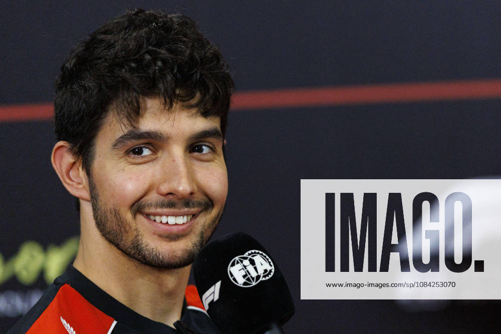 8th October 2026; Marina Bay, Singapore; Formula 1, Singapore Grand Prix, Arrival Day; Esteban Ocon (31) of France and TGR Haas F1 Team during the press conference, PK, Pressekonferenz at the Singapore Grand Prix StephenxBlackberry