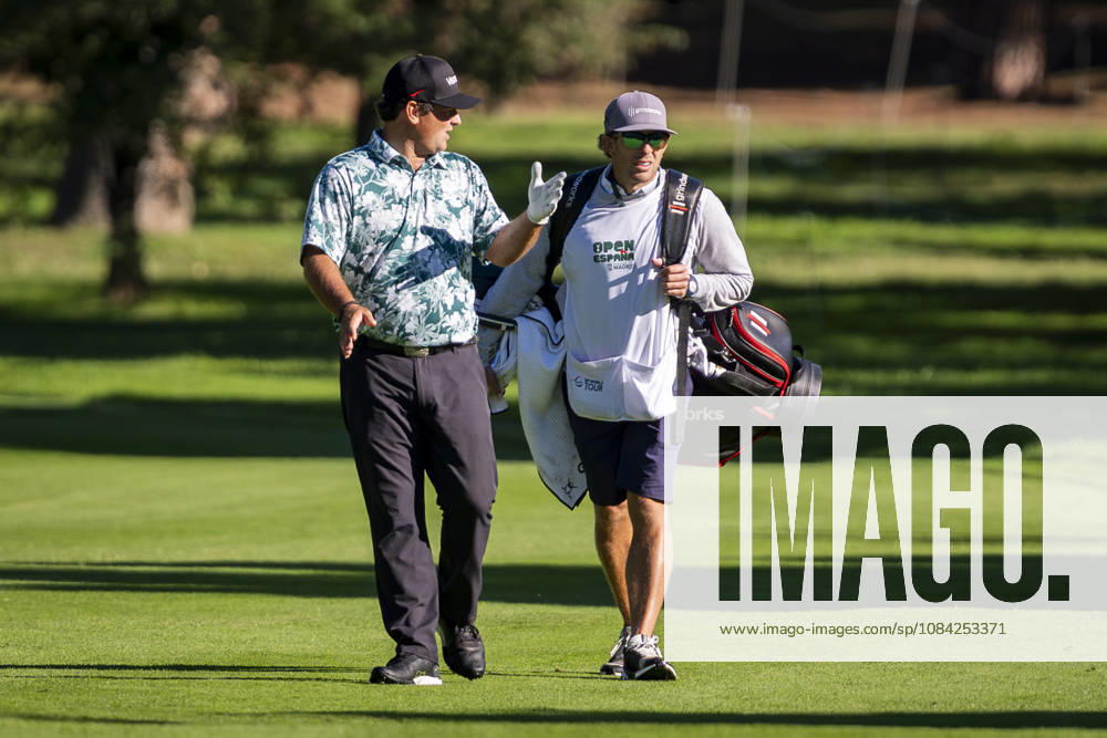 Open de Espana presented by Madrid - Day One MADRID, SPAIN - OCTOBER 8: Patrick Reed of United States interacts with his caddie on day one of the Open de Espana presented by Madrid at Club de Campo Villa de Madrid on October 8, 2026 in Madrid, Spain. Madrid Club de Campo Villa de Madrid Madrid Spain