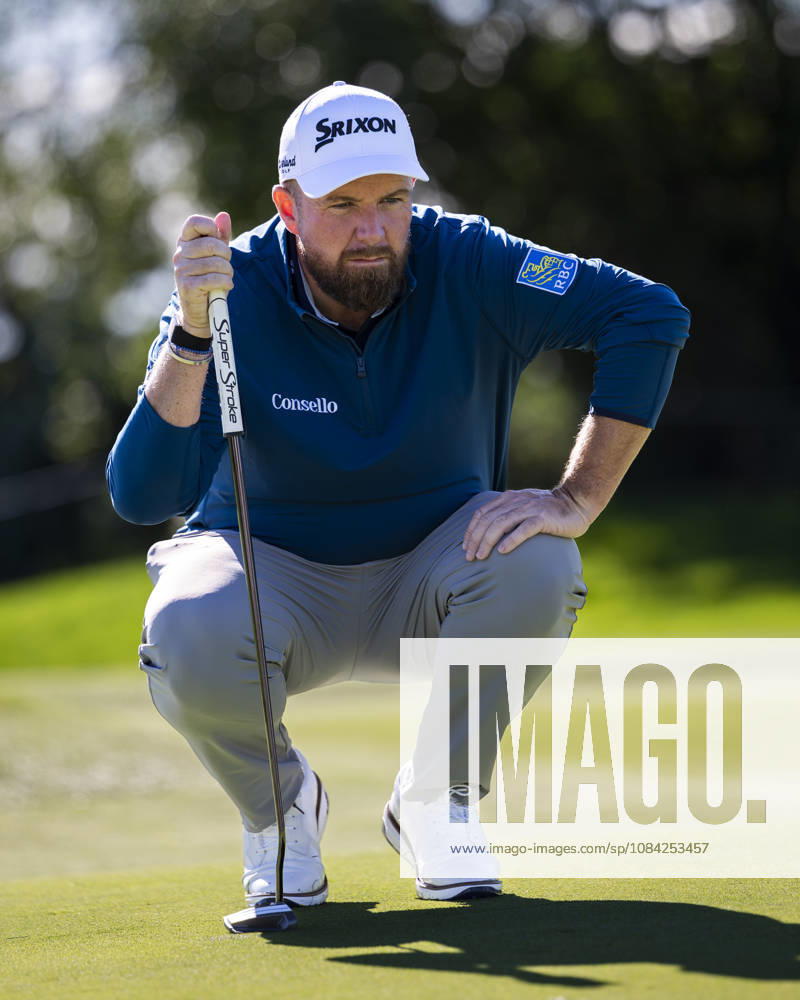 Open de Espana presented by Madrid - Day One MADRID, SPAIN - OCTOBER 8: Shane Lowry of Ireland studies the terrain before taking his shot on day one of the Open de Espana presented by Madrid at Club de Campo Villa de Madrid on October 8, 2026 in Madrid, Spain. Madrid Club de Campo Villa de Madrid Madrid Spain