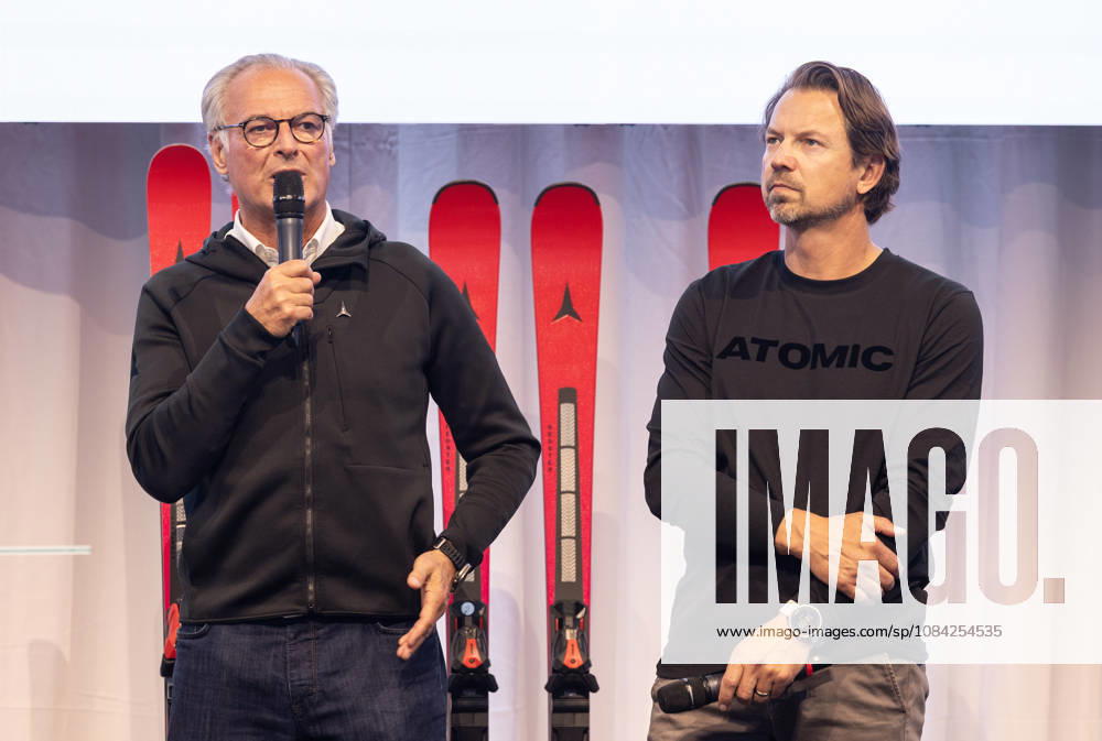 ALPINE SKIING - Atomic Media Day 2026 ALTENMARKT,AUSTRIA,08.OCT.26 - ALPINE SKIING - Atomic Media Day. Image shows CEO Wolfgang Mayrhofer and race director Christian Hoeflehner (Atomic). GEPAxpictures xHaraldxSteiner