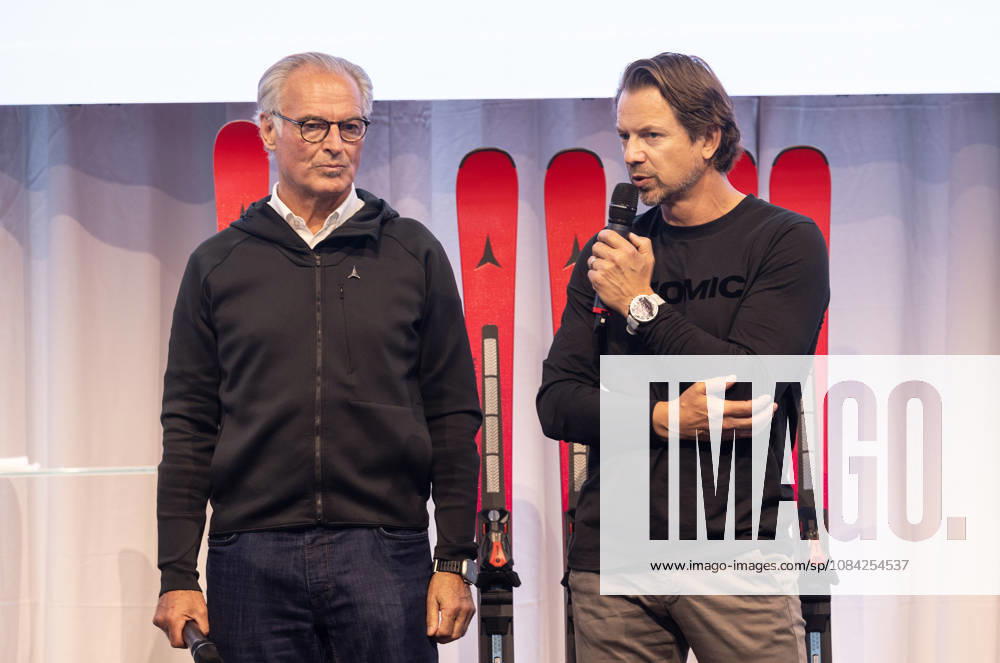 ALPINE SKIING - Atomic Media Day 2026 ALTENMARKT,AUSTRIA,08.OCT.26 - ALPINE SKIING - Atomic Media Day. Image shows CEO Wolfgang Mayrhofer and race director Christian Hoeflehner (Atomic). GEPAxpictures xHaraldxSteiner