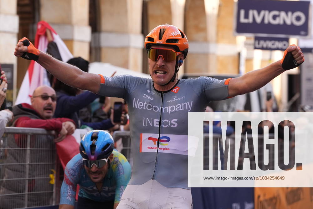 France s Dorian Godon of Netcompany INEOS stage winner during the 110th edition of the Gran Piemonte 2026 a 185 km one day race from Asti to Bra on October 08, 2026, Italy.
