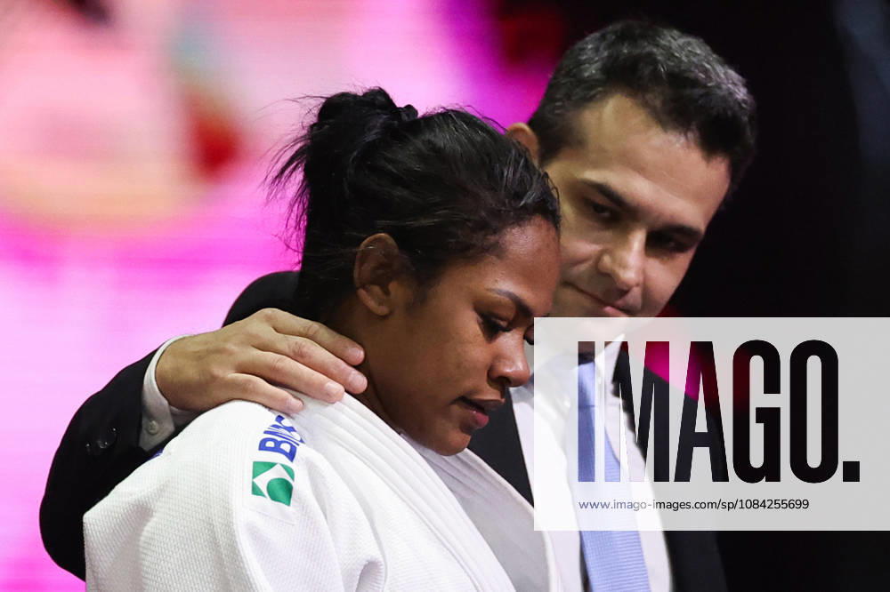 AZERBAIJAN, BAKU - OCTOBER 8, 2026: Nauana Silva (L) of Brazil is pictured after a -70 kg bout against Giovanna Scoccimarro of Germany as part of the 2026 World Judo Championships at the National Gymnastics Arena 2026 World Judo Championships In Baku - ZUMAt113 20261008_zaa_t113_455