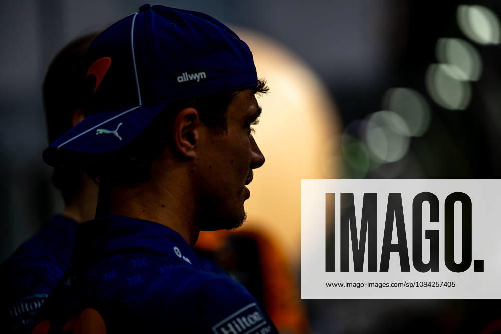 MARINA BAY, SINGAPORE: Lando Norris, racing for the McLaren F1 team during the 2026 Formula 1 Singapore Grand Prix at the Marina Bay Street Circuit in Marina Bay, Singapore
