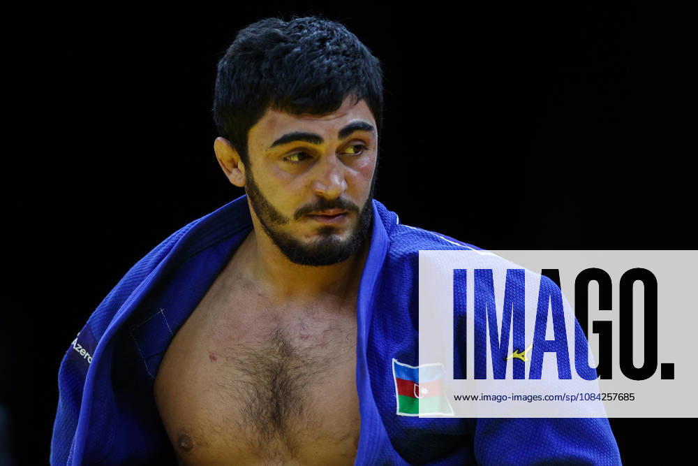 AZERBAIJAN, BAKU - OCTOBER 8, 2026: Murad Fatiyev of Azerbaijan is pictured during a -90 kg bout against Nemanja Majdov of Serbia as part of the 2026 World Judo Championships at the National Gymnastics Arena. Mikhail Sinitsyn TASS 98958126