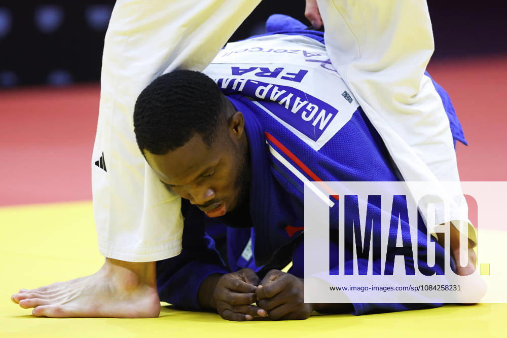 AZERBAIJAN, BAKU - OCTOBER 8, 2026: Maxime-Gael Ngayap Hambou of France is pictured during a -90 kg bout against Boris Rutovic of Serbia as part of the 2026 World Judo Championships at the National Gymnastics Arena 2026 World Judo Championships In Baku - ZUMAt113 20261008_zaa_t113_633
