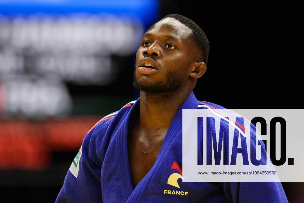 AZERBAIJAN, BAKU - OCTOBER 8, 2026: Maxime-Gael Ngayap Hambou of France is pictured during a -90 kg bout against Boris Rutovic of Serbia as part of the 2026 World Judo Championships at the National Gymnastics Arena. Mikhail Sinitsyn TASS 98958455