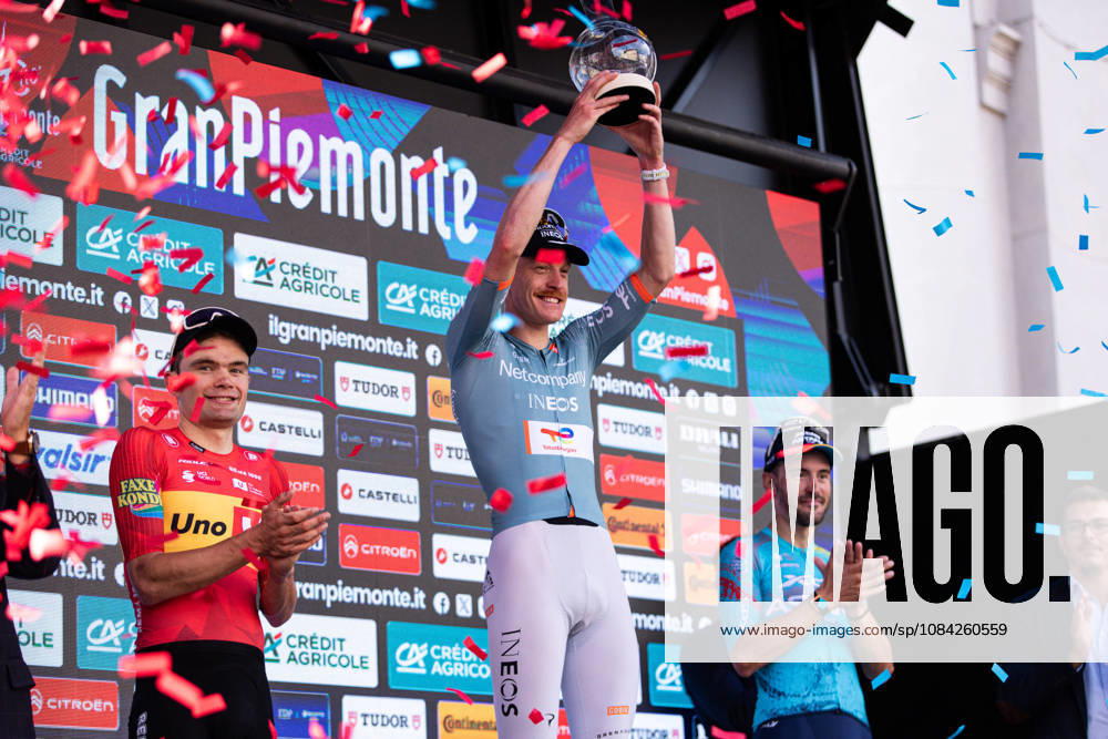 110th Gran Piemonte - Finish Dorian Godon of Netcompany Ineos wins the 110th Gran Piemonte, a 181km stage from Asti to Bra, in Italy, on October 8, 2026. Bra Italy