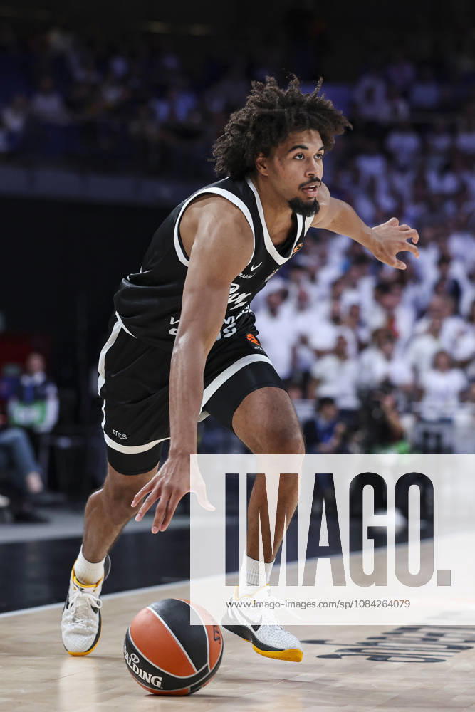 Ethan Thompson of Partizan Mozzart Bet Belgrade in action during the Euroleague Basketball Regular Season Round 4 game between Real Madrid v Partizan Mozzart Bet Belgrade at Movistar Arena on October 08, 2026 in Madrid, Spain. Real Madrid V Partizan Mozzart Bet Belgrade - Euroleague 2025 2026 - ZUMAa181 20261008_zaa_a181_252