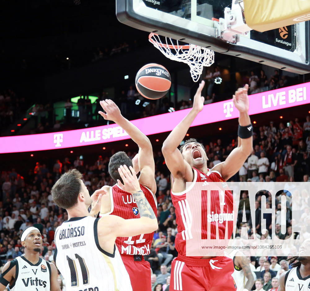 Right: Oscar da SILVA, Munich, Basketball, EuroLeague, 2026–27, FC Bayern Munich vs. Virtus Bologna, October 8, 2026, SAP Garden, Munich