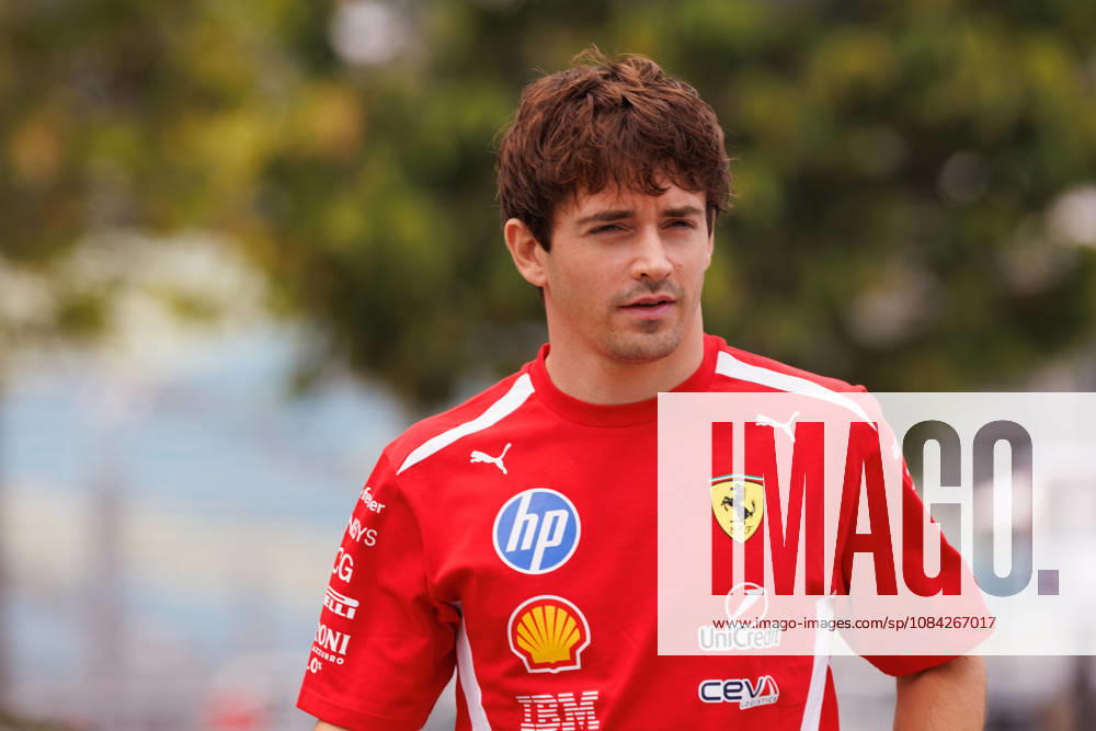 Charles Leclerc of Monaco and the Scuderia Ferrari HP in the paddock ahead of the F1 Grand Prix of Singapore at the Marina Bay Street Circuit. Formula 1, Singapore Grand Prix 2026, Media Day - 08 Oct 2026 - ZUMAs197 20261008_aaa_s197_146