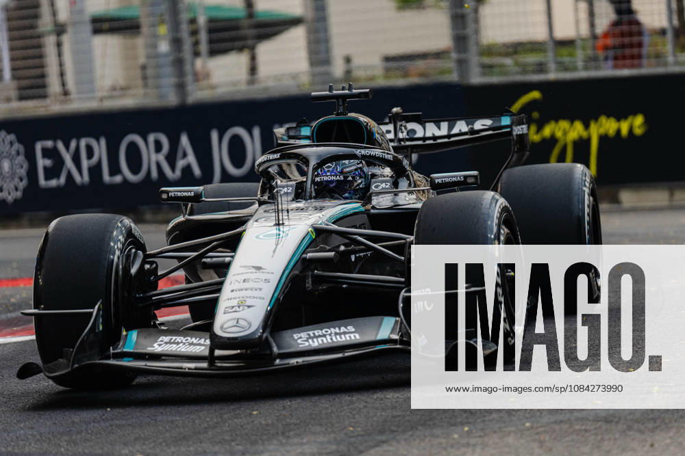 Formula 1 Singapore Grand Prix - FP1 GEORGE RUSSELL (GBR) of Mercedes-AMG PETRONAS Formula One Team FP1 on FRIDAY during the 2026 FORMULA 1 SINGAPORE AIRLINES SINGAPORE GRAND PRIX 2026 at MARINA BAY STREET CIRCUIT SINGAPORE on October 9, 2026. Photo by Tan Jun Da ABACAPRESS.COM Marina Bay Singapore