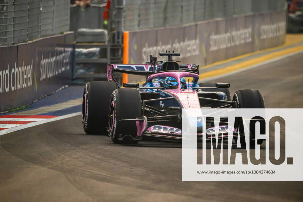 9th October 2026; Marina Bay, Singapore; Formula 1, Singapore Grand Prix, Free Practice and Sprint Qualifying Day; Pierre Gasly (10) of France and BWT Alpine Formula One Team at turn 18 DavidxAsh