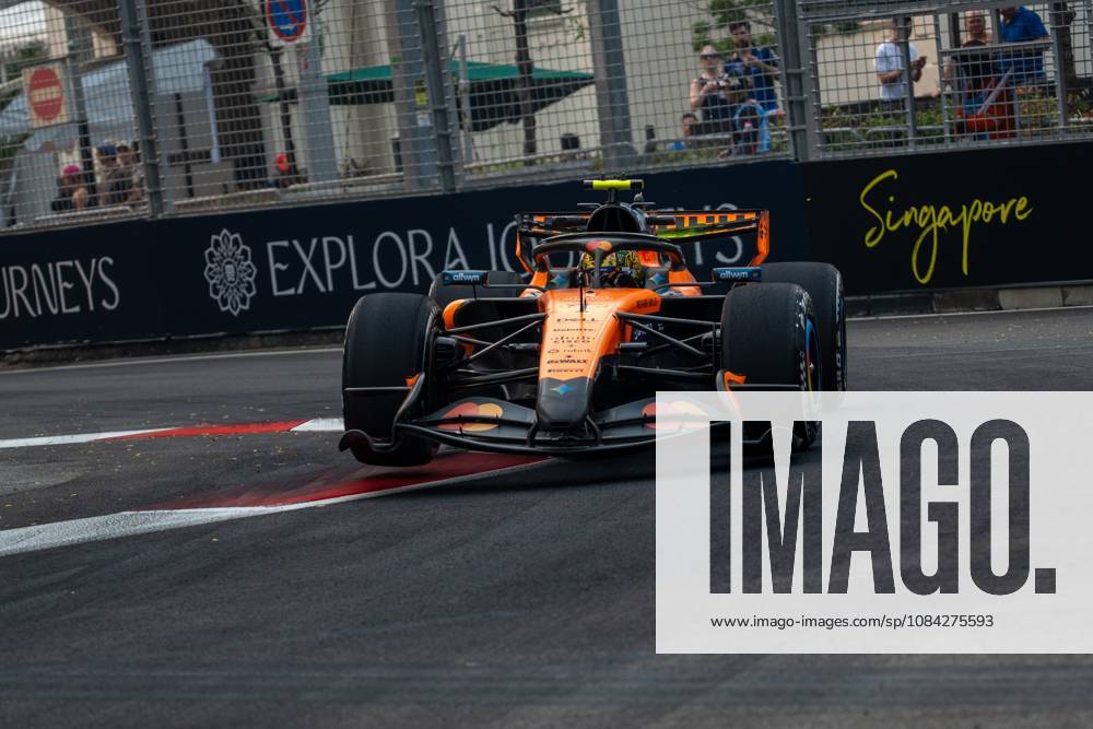 Lando Norris (GBR) (McLaren Mastercard F1 Team) during free practice 1 of the Formula 1 Singapore Grand Prix 2026 at the Marina Bay Street Circuit. F1 2026: (Free Practice 1) Singapore Grand Prix In Singapore, Singapore - 09 Oct 2026 - ZUMAs197 20261009_aaa_s197_057