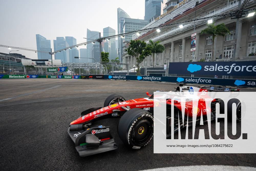 Charles Leclerc (MCO) (Scuderia Ferrari HP) during free practice 1 of the Formula 1 Singapore Grand Prix 2026 at the Marina Bay Street Circuit. F1 2026: (Free Practice 1) Singapore Grand Prix In Singapore, Singapore - 09 Oct 2026 - ZUMAs197 20261009_aaa_s197_073