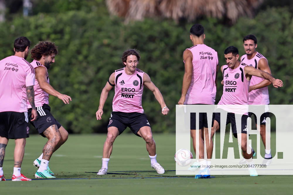 FORT LAUDERDALE, FL - OCTOBER 09: Inter Miami CF midfielder Matias Galarza (80) is seen during an Inter Miami Training Session at Florida Blue Training Center on October 09, 2026 in Fort Lauderdale, Florida.(Photo by Chris Arjoon Icon Sportswire). SOCCER: OCT 09 Inter Miami CF Training Icon2610090000013
