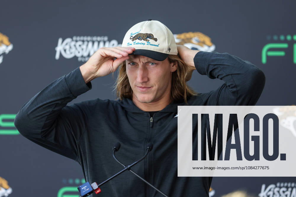 CHADLER’S CROSS, ENGLAND - October 9th: Trevor Lawrence of the Jacksonville Jaguars doing the media Q&A during the Jacksonville Jaguars training session at The Grove on October 9, 2026 in Chandler’s Cross, England on October 9th 2026, in Hertfordshire England. Phillip Rocker SPP