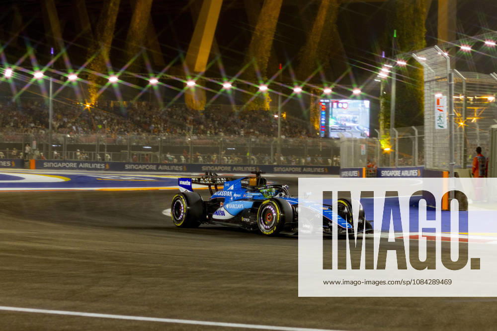 9th October 2026; Marina Bay, Singapore; Formula 1, Singapore Grand Prix, Free Practice and Sprint Qualifying Day; Alexander Albon (23) of Thailand and Atlassian Williams F1 Team during qualifying StephenxBlackberry