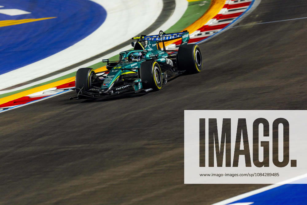 9th October 2026; Marina Bay, Singapore; Formula 1, Singapore Grand Prix, Free Practice and Sprint Qualifying Day; Fernando Alonso (14) of Spain and Aston Martin Aramco Formula One Team during qualifying StephenxBlackberry