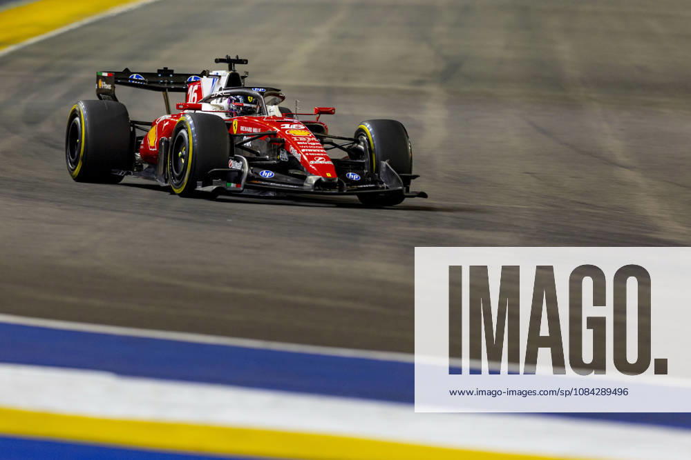 9th October 2026; Marina Bay, Singapore; Formula 1, Singapore Grand Prix, Free Practice and Sprint Qualifying Day; Charles Leclerc (16) of Monaco and Scuderia Ferrari HP during qualifying StephenxBlackberry