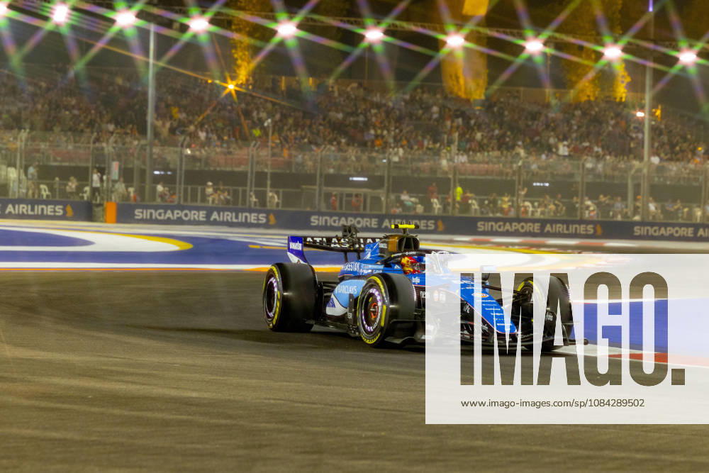 9th October 2026; Marina Bay, Singapore; Formula 1, Singapore Grand Prix, Free Practice and Sprint Qualifying Day; Carlos Sainz Jr (55) of Spain and Atlassian Williams F1 Team during qualifying StephenxBlackberry