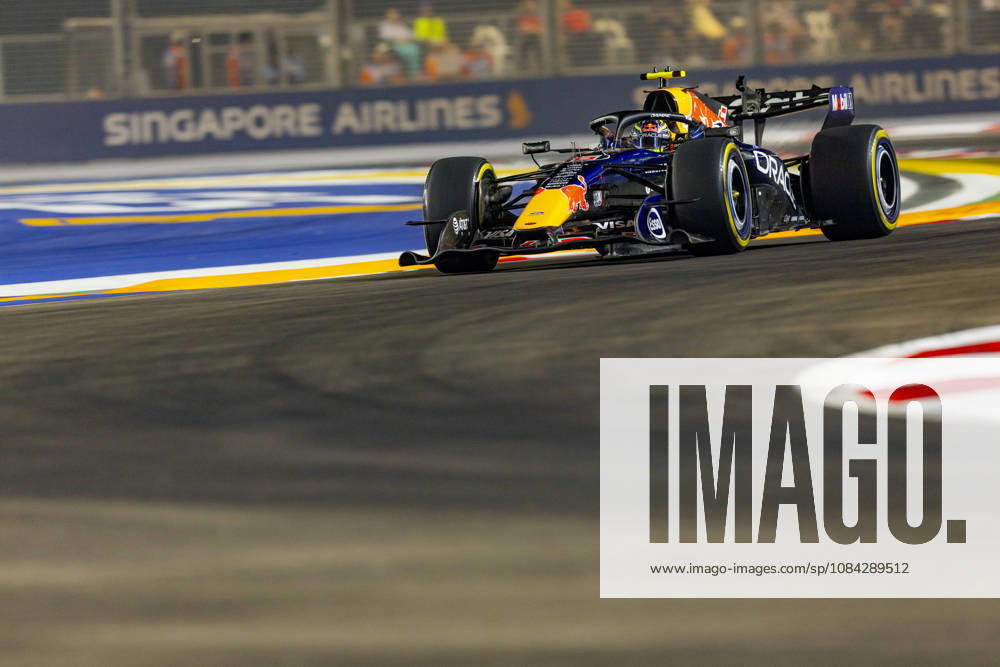 9th October 2026; Marina Bay, Singapore; Formula 1, Singapore Grand Prix, Free Practice and Sprint Qualifying Day; Isack Hadjar (6) of France and Oracle Red Bull Racing during qualifying StephenxBlackberry