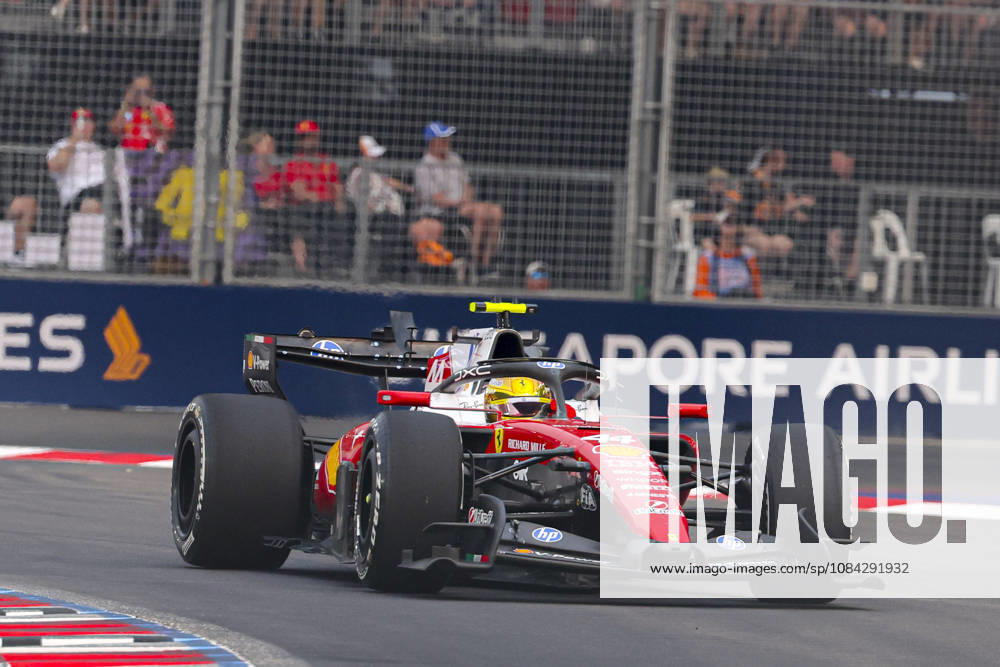 LEWIS HAMILTON of Scuderia Ferrari sets the fourth-fastest lap time during FP1 of the 2026 Formula 1 Singapore Grand Prix at Marina Bay Street Circuit in Singapore. Singapore Singapore - ZUMAh201 20261009_zsp_h201_016