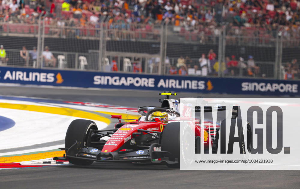 LEWIS HAMILTON of Scuderia Ferrari sets the fourth-fastest lap time during FP1 of the 2026 Formula 1 Singapore Grand Prix at Marina Bay Street Circuit in Singapore. Singapore Singapore - ZUMAh201 20261009_zsp_h201_017