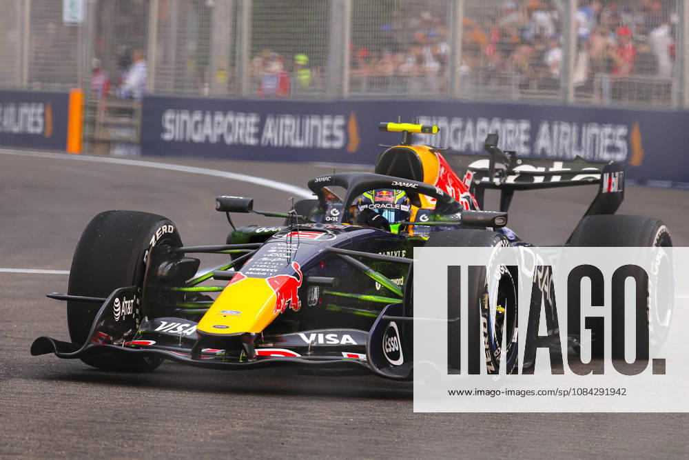 ISACK HADJAR of Oracle Red Bull Racing sets the eighth-fastest lap time during FP1 of the 2026 Formula 1 Singapore Grand Prix at Marina Bay Street Circuit in Singapore. Singapore Singapore - ZUMAh201 20261009_zsp_h201_018