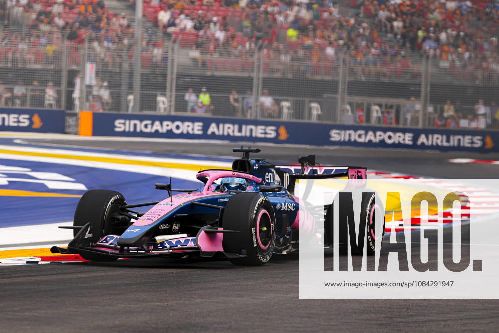 PIERRE GASLY of BWT Alpine Formula One Team sets the ninth-fastest lap time during FP1 of the 2026 Formula 1 Singapore Grand Prix at Marina Bay Street Circuit in Singapore. Singapore Singapore - ZUMAh201 20261009_zsp_h201_019