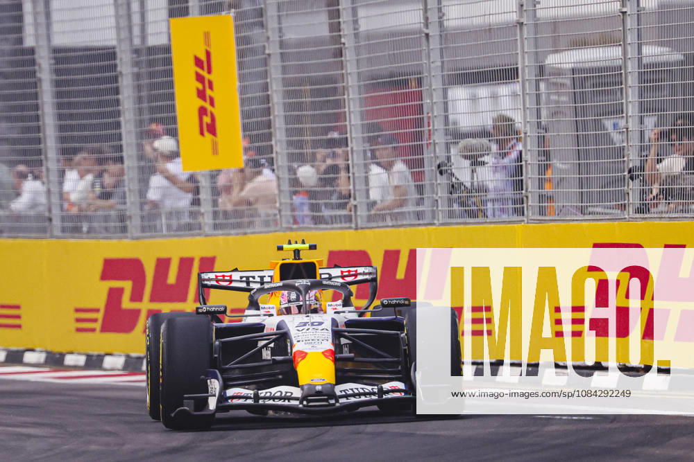 LIAM LAWSON of Visa Cash App Racing Bulls sets the 10th-fastest lap time during FP1 of the 2026 Formula 1 Singapore Grand Prix at Marina Bay Street Circuit in Singapore. Singapore Singapore - ZUMAh201 20261009_zsp_h201_022