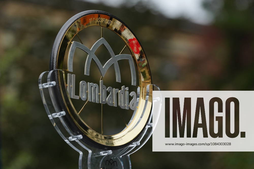 The trophy during the 120th edition of the Il Lombardia, Tour of Lombardy cycling race, a 239 km one day race from Bergamo to Como on October 10, 2026, Italy.