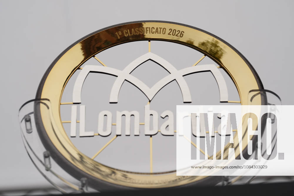 The trophy during the 120th edition of the Il Lombardia, Tour of Lombardy cycling race, a 239 km one day race from Bergamo to Como on October 10, 2026, Italy.