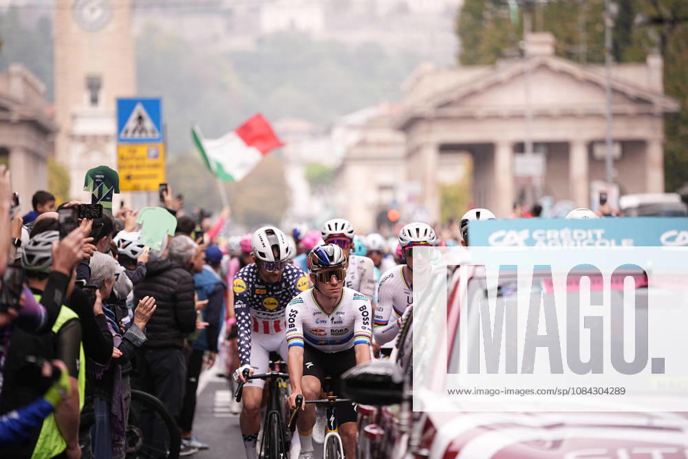 Start the race during the 120th edition of the Il Lombardia, Tour of Lombardy cycling race, a 239 km one day race from Bergamo to Como on October 10, 2026, Italy.