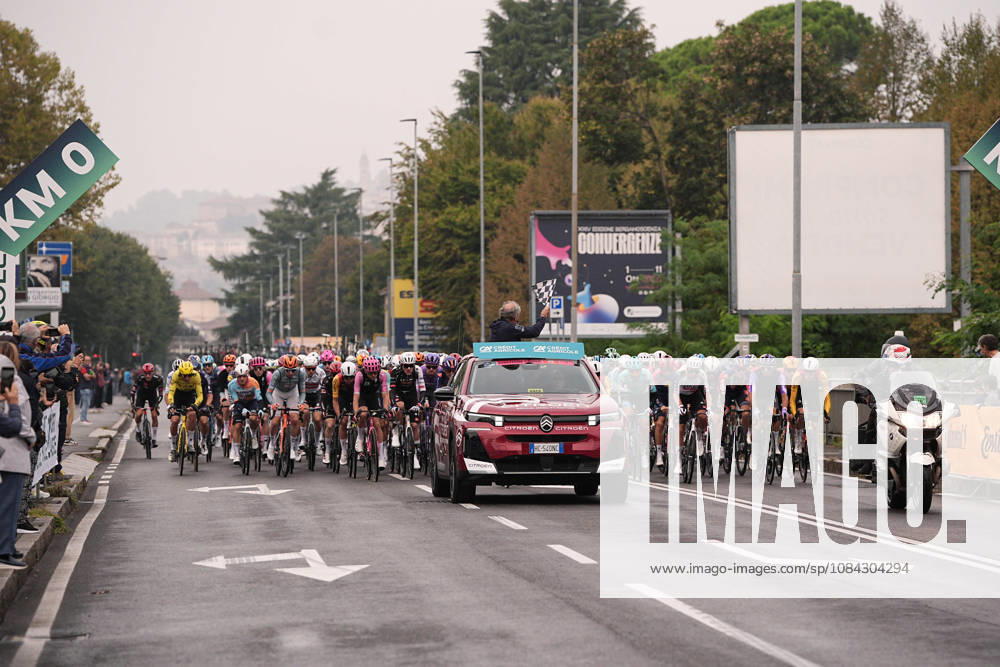 Start the race Km 0 during the 120th edition of the Il Lombardia, Tour of Lombardy cycling race, a 239 km one day race from Bergamo to Como on October 10, 2026, Italy.