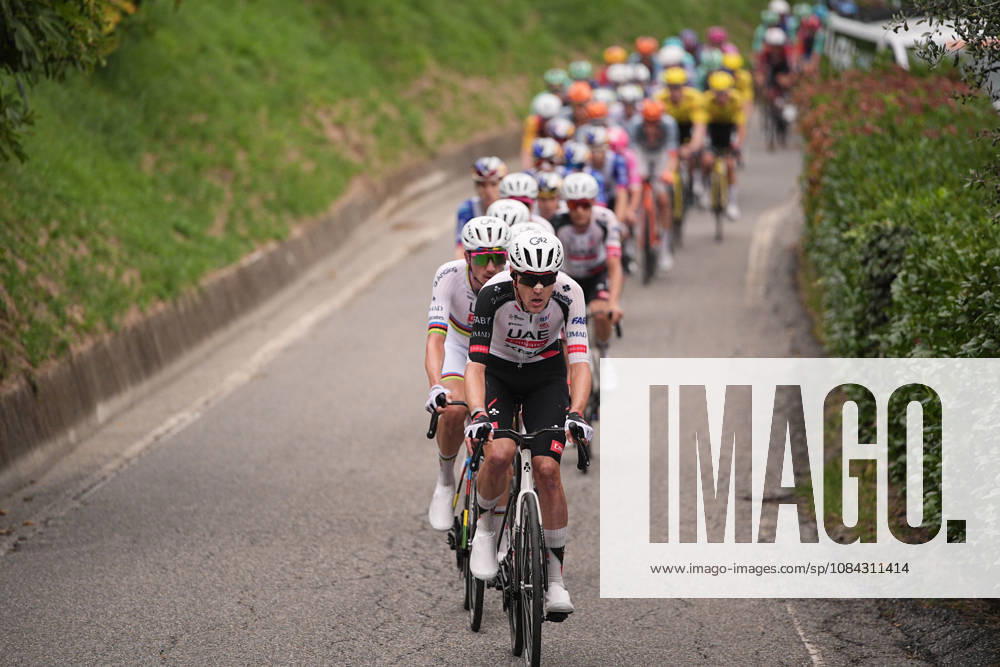 The pack riders climb during the 120th edition of the Il Lombardia, Tour of Lombardy cycling race, a 239 km one day race from Bergamo to Como on October 10, 2026, Italy.