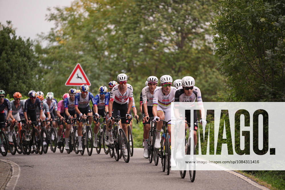 The pack riders climb during the 120th edition of the Il Lombardia, Tour of Lombardy cycling race, a 239 km one day race from Bergamo to Como on October 10, 2026, Italy.
