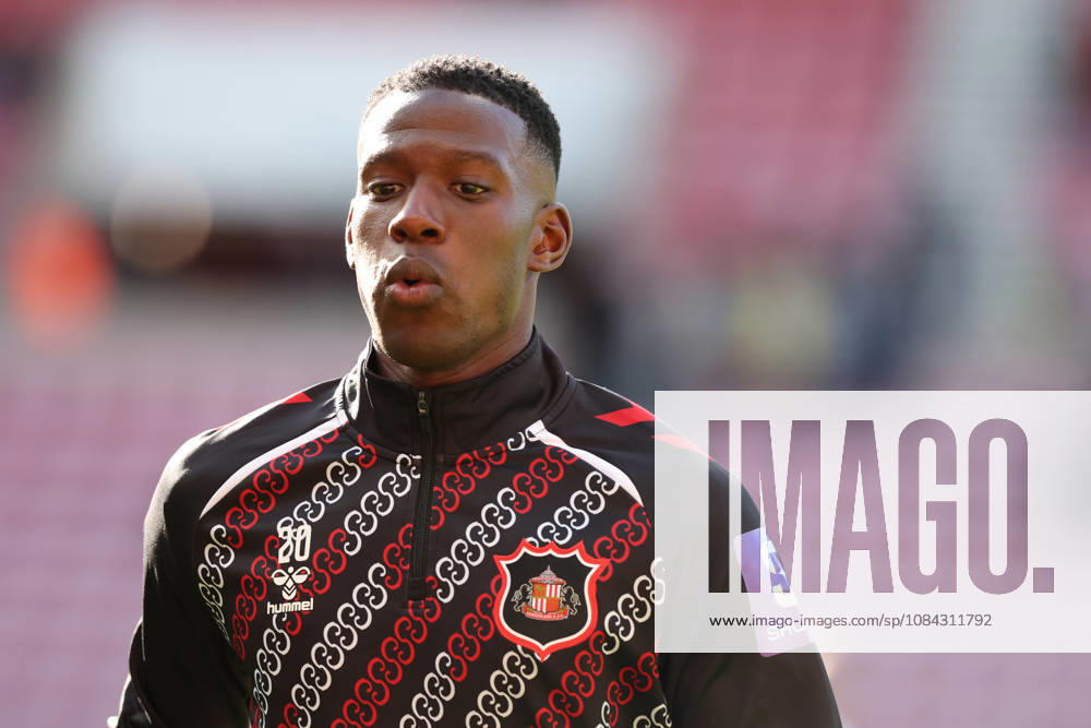 Sunderland, England, 10th October 2026. Nordi Mukiele of Sunderland during the Sunderland vs Brighton and Hove Albion Premier League match at the Stadium Of Light, Sunderland. Picture credit should read: Nigel Roddis Sportimage . SPI_003_NR_SUND_BRIG SPI-5059-0003